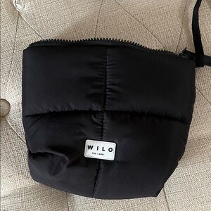 Wilo the Label Black Puffer Cosmetic Bag